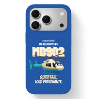 Thumbnail for MD Helicopters MD 902 Explorer - Quiet tail. Loud personality. design on blue magsafe iphone 17 pro