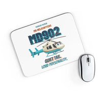 Thumbnail for MD Helicopters MD 902 Explorer - Quiet tail. Loud personality. design on white rectangle mouse pad
