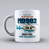 Thumbnail for MD Helicopters MD 902 Explorer - Quiet tail. Loud personality. design on white ceramic mug