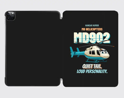 MD Helicopters MD 902 Explorer - Quiet tail. Loud personality. design on black ipad tablet case