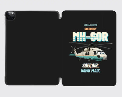 Sikorsky MH-60R Seahawk - Salt air. Hawk flair. design on black ipad tablet case