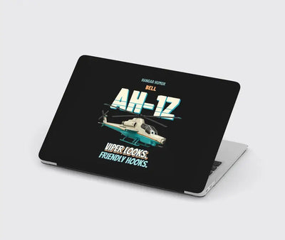 Bell AH-1Z Viper - Viper looks. Friendly hooks. design on black MacBook case