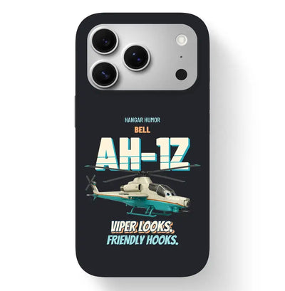 Bell AH-1Z Viper - Viper looks. Friendly hooks. design on black magsafe iphone 17 pro