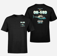 Thumbnail for Bell OH-58D Kiowa Warrior - Eyes up. Chin up. - Double-Side T-Shirt design on black double side t shirt