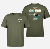 Thumbnail for Bell OH-58D Kiowa Warrior - Eyes up. Chin up. - Double-Side T-Shirt design on greenarmy double side t shirt
