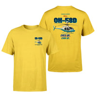 Thumbnail for Bell OH-58D Kiowa Warrior - Eyes up. Chin up. - Double-Side T-Shirt design on yellow double side t shirt