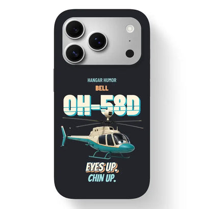 Bell OH-58D Kiowa Warrior - Eyes up. Chin up. design on black magsafe iphone 17 pro