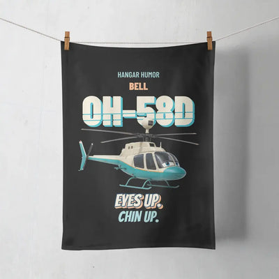 Bell OH-58D Kiowa Warrior - Eyes up. Chin up. design on black towel
