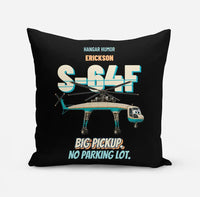 Thumbnail for Erickson S-64F Air Crane - Big pickup. No parking lot. design on black pillow