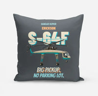 Thumbnail for Erickson S-64F Air Crane - Big pickup. No parking lot. design on gray pillow