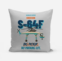 Thumbnail for Erickson S-64F Air Crane - Big pickup. No parking lot. design on light gray pillow