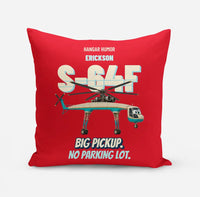 Thumbnail for Erickson S-64F Air Crane - Big pickup. No parking lot. design on red pillow