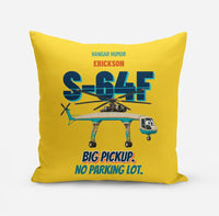Thumbnail for Erickson S-64F Air Crane - Big pickup. No parking lot. design on yellow pillow