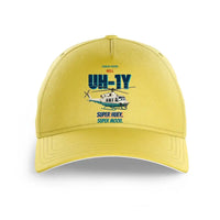 Thumbnail for Bell UH-1Y Venom - Super huey. Super mood. design on yellow printed hat