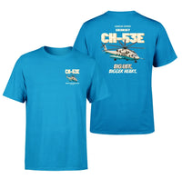 Thumbnail for Sikorsky CH-53E Super Stallion - Big lift. Bigger heart. - Double-Side T-Shirt design on turquoise double side t shirt