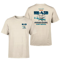 Thumbnail for Kaman HH-43B Huskie - Crossed rotors. Clear purpose. - Double-Side T-Shirt design on beige double side t shirt