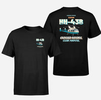 Thumbnail for Kaman HH-43B Huskie - Crossed rotors. Clear purpose. - Double-Side T-Shirt design on black double side t shirt