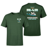 Thumbnail for Kaman HH-43B Huskie - Crossed rotors. Clear purpose. - Double-Side T-Shirt design on darkgreen double side t shirt