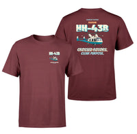 Thumbnail for Kaman HH-43B Huskie - Crossed rotors. Clear purpose. - Double-Side T-Shirt design on darkred double side t shirt