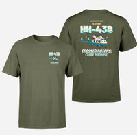 Thumbnail for Kaman HH-43B Huskie - Crossed rotors. Clear purpose. - Double-Side T-Shirt design on greenarmy double side t shirt