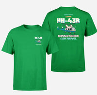 Thumbnail for Kaman HH-43B Huskie - Crossed rotors. Clear purpose. - Double-Side T-Shirt design on green double side t shirt