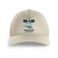 Thumbnail for Kaman HH-43B Huskie - Crossed rotors. Clear purpose. design on beige printed hat