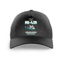 Thumbnail for Kaman HH-43B Huskie - Crossed rotors. Clear purpose. design on black printed hat