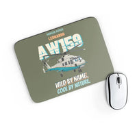 Thumbnail for Leonardo AW159 Wildcat - Wild by name. Cool by nature. design on green army rectangle mouse pad