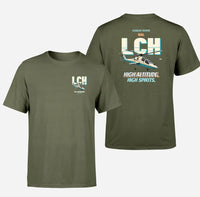 Thumbnail for HAL LCH Prachand - High altitude. High spirits. - Double-Side T-Shirt design on greenarmy double side t shirt