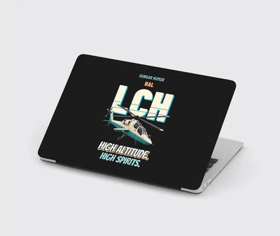 HAL LCH Prachand - High altitude. High spirits. design on black MacBook case