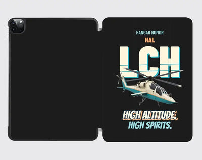 HAL LCH Prachand - High altitude. High spirits. design on black ipad tablet case