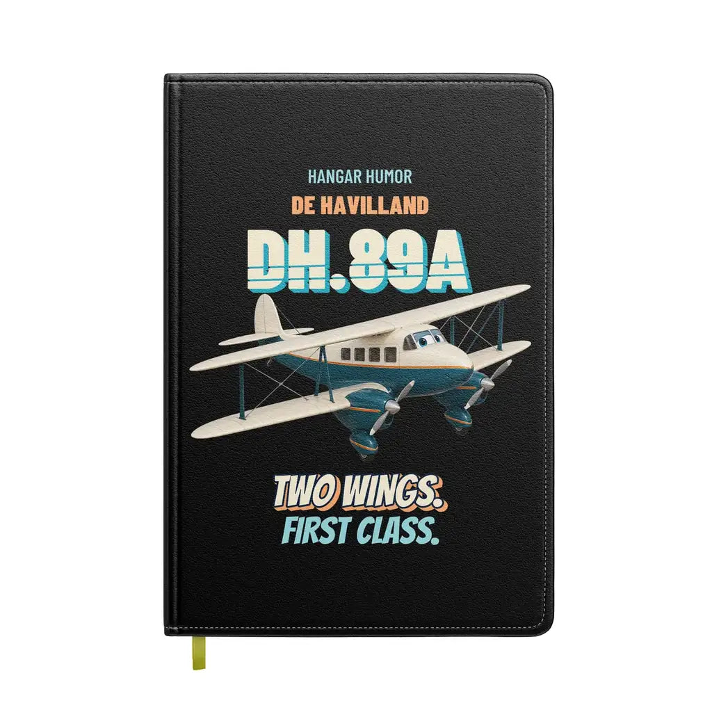 de Havilland DH.89A Dragon Rapide - Two wings. First class. design on black notebook