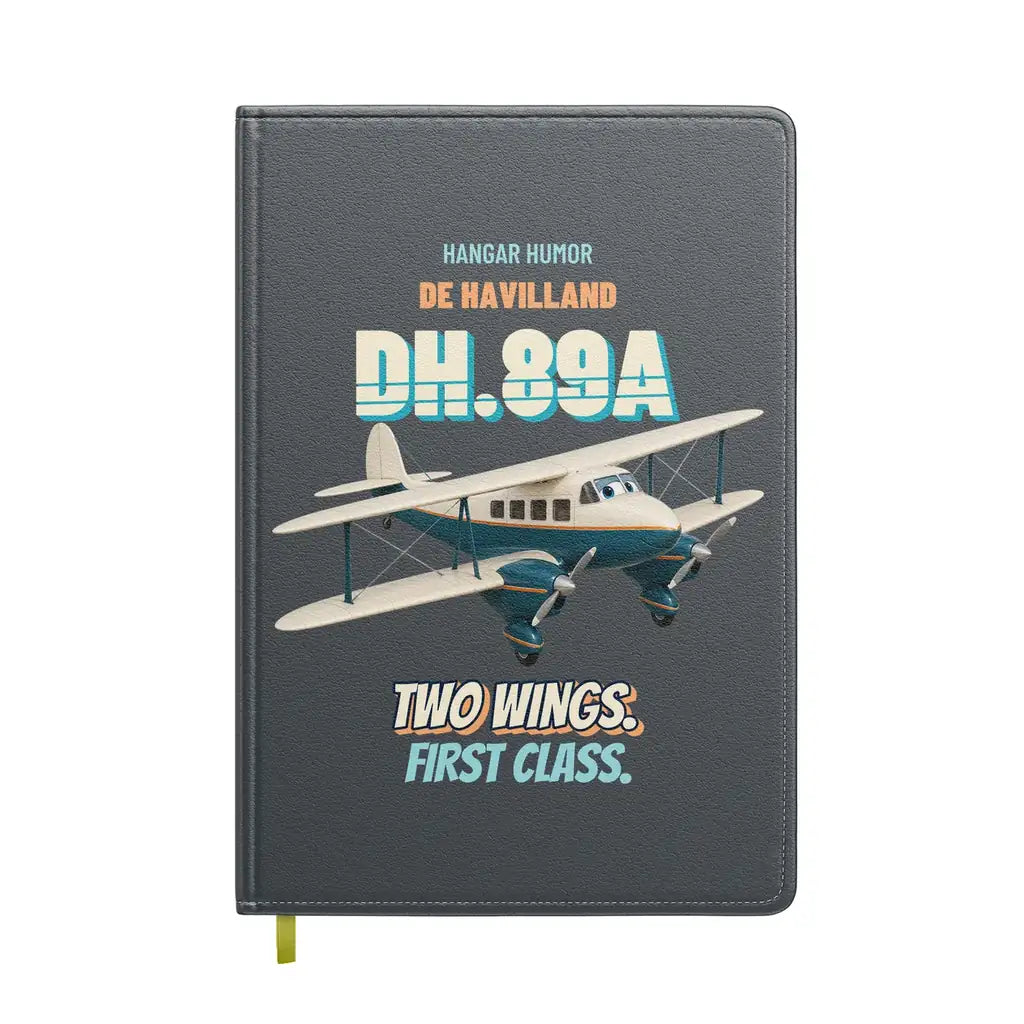de Havilland DH.89A Dragon Rapide - Two wings. First class. design on gray notebook