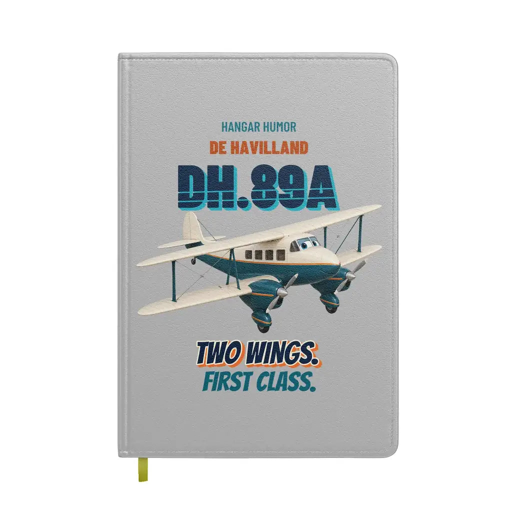 de Havilland DH.89A Dragon Rapide - Two wings. First class. design on light gray notebook