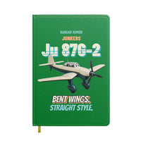 Thumbnail for Junkers Ju 87G-2 Stuka - Bent wings. Straight style. design on green notebook