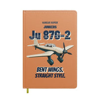 Thumbnail for Junkers Ju 87G-2 Stuka - Bent wings. Straight style. design on orange notebook