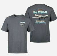 Thumbnail for Heinkel He 111H-6 - Glass nose. Clear character. - Double-Side T-Shirt design on gray double side t shirt