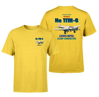 Thumbnail for Heinkel He 111H-6 - Glass nose. Clear character. - Double-Side T-Shirt design on yellow double side t shirt