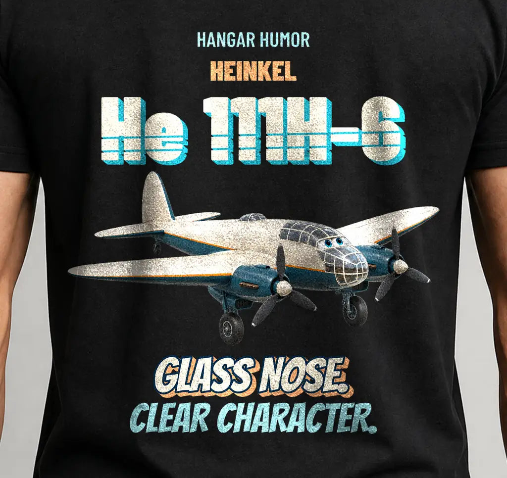 Heinkel He 111H-6 - Glass nose. Clear character. - Cover
