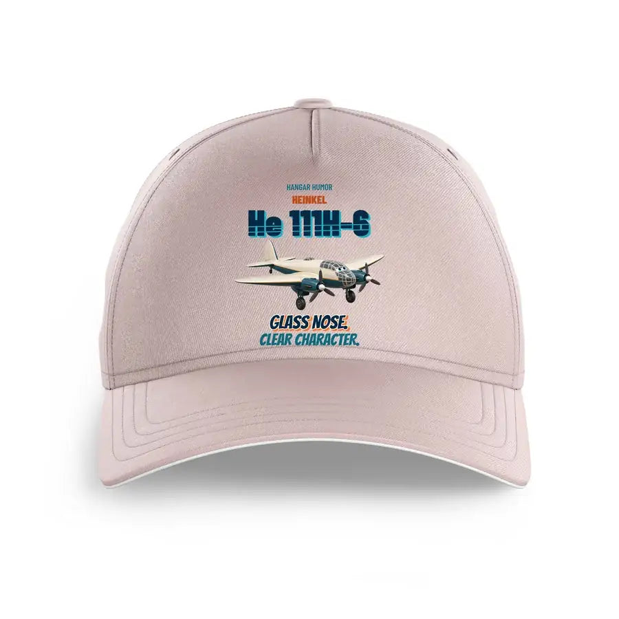 Heinkel He 111H-6 - Glass nose. Clear character. design on pink printed hat