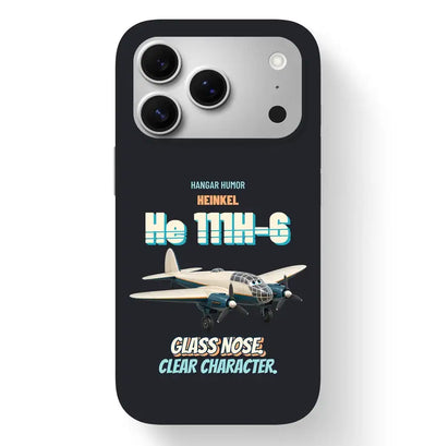 Heinkel He 111H-6 - Glass nose. Clear character. design on black magsafe iphone 17 pro