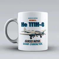 Thumbnail for Heinkel He 111H-6 - Glass nose. Clear character. design on white ceramic mug