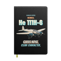 Thumbnail for Heinkel He 111H-6 - Glass nose. Clear character. design on black notebook