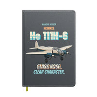 Thumbnail for Heinkel He 111H-6 - Glass nose. Clear character. design on gray notebook