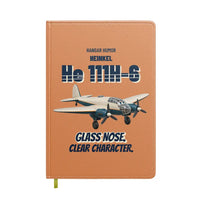 Thumbnail for Heinkel He 111H-6 - Glass nose. Clear character. design on orange notebook