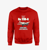 Thumbnail for Heinkel He 111H-6 - Glass nose. Clear character. design on red sweatshirt