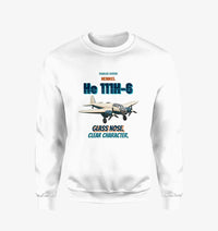 Thumbnail for Heinkel He 111H-6 - Glass nose. Clear character. design on white sweatshirt