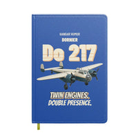 Thumbnail for Dornier Do 217 - Twin engines. Double presence. design on blue notebook