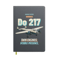 Thumbnail for Dornier Do 217 - Twin engines. Double presence. design on gray notebook