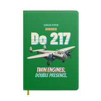 Thumbnail for Dornier Do 217 - Twin engines. Double presence. design on green notebook